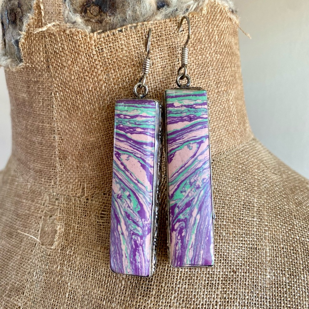 Artisan Silver Abstract Earrings